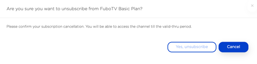 steps to verify the cancellation